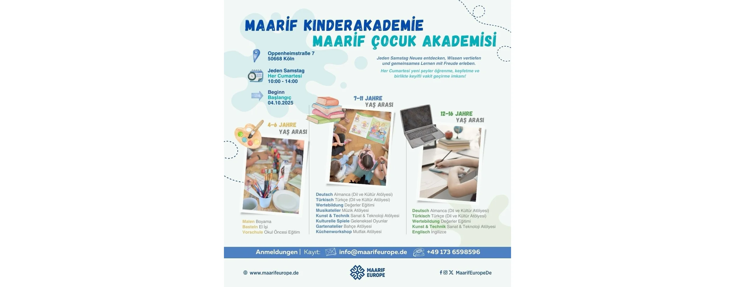 Maarif Kinderakademie - Ein Tag voller Lernen, Entdecken und Spaß